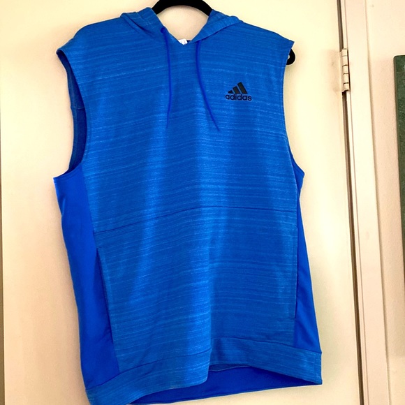 Menswear.  Adidas good quality breathable muscle, sleeveless shirt. - Picture 2 of 7